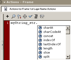 Рисунок 1: Пример действия помощника завершения кода